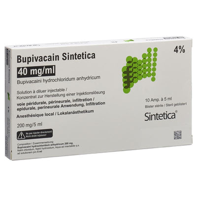 BUPIVACAIN Sintetica 200 mg/5ml ste Bli 10 x 5 ml