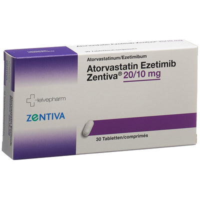 ATORVASTATIN Ezetimib Zentiva Tabl 20/10mg 30 Stk