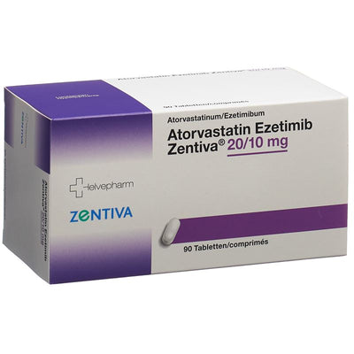 ATORVASTATIN Ezetimib Zentiva Tabl 20/10mg 90 Stk