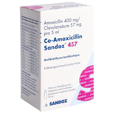 CO-AMOXICILLIN Sandoz 457 mg f Susp 35 ml