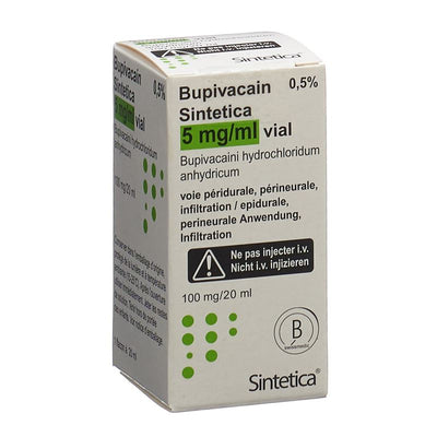 BUPIVACAIN Sintetica 100 mg/20ml Vial 20 ml