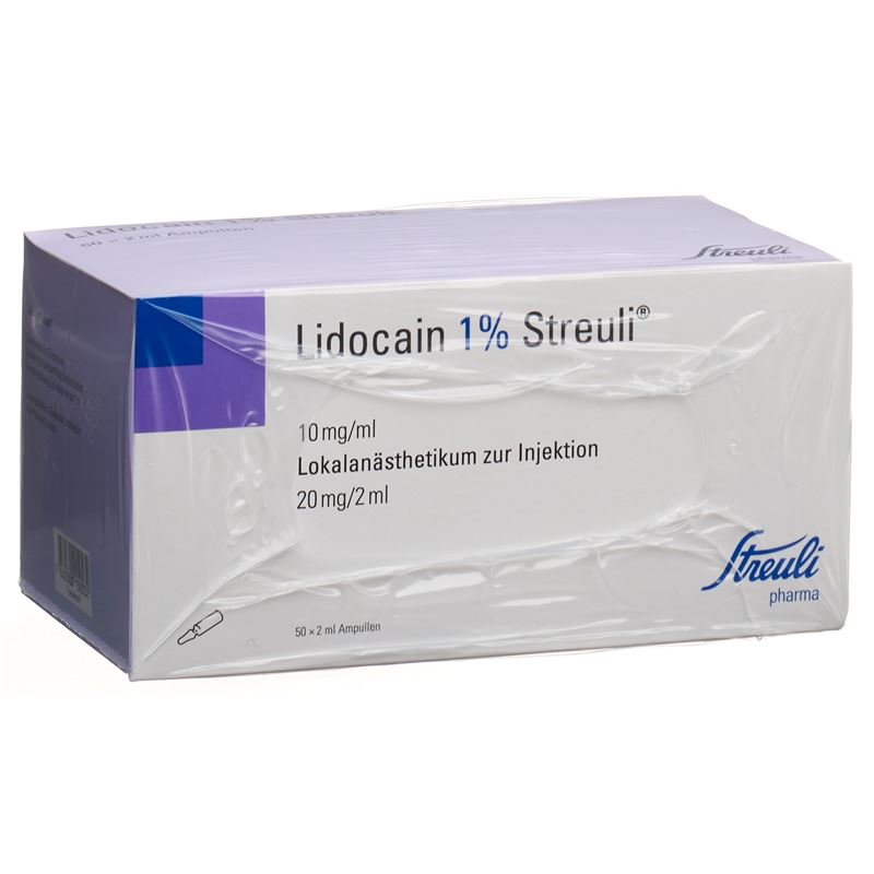 LIDOCAIN Streuli 20 mg/2ml 50 Amp 2 ml
