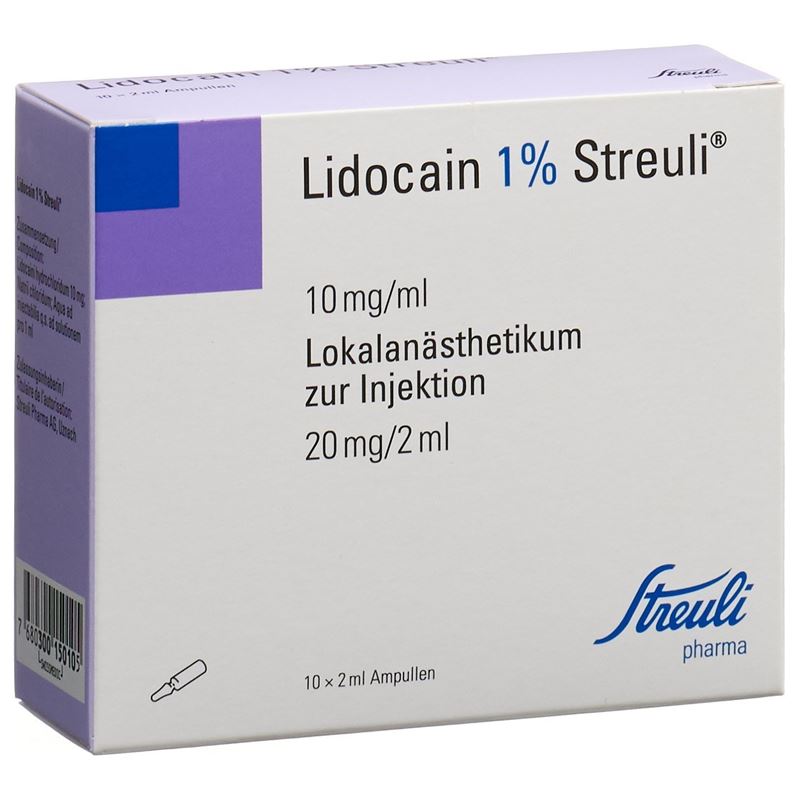 LIDOCAIN Streuli 20 mg/2ml 10 Amp 2 ml