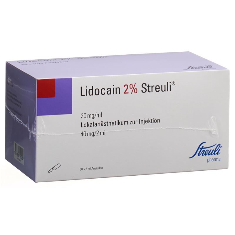 LIDOCAIN Streuli 40 mg/2ml 50 Amp 2 ml