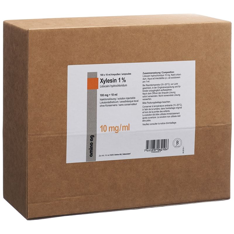 XYLESIN Inj Lös 100 mg/10ml 100 Amp 10 ml